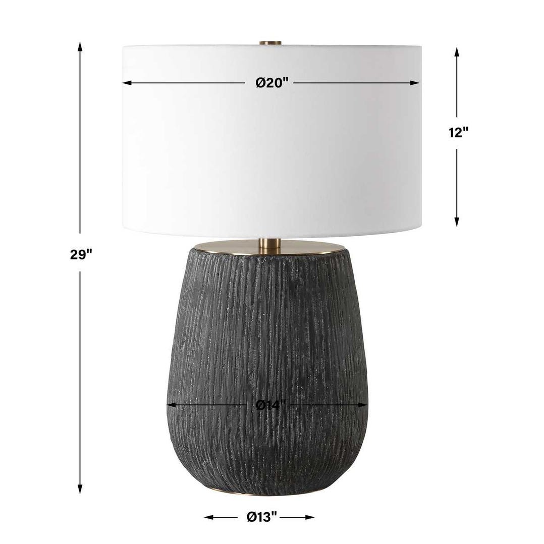 Uttermost Americana Aged Black Table Lamp