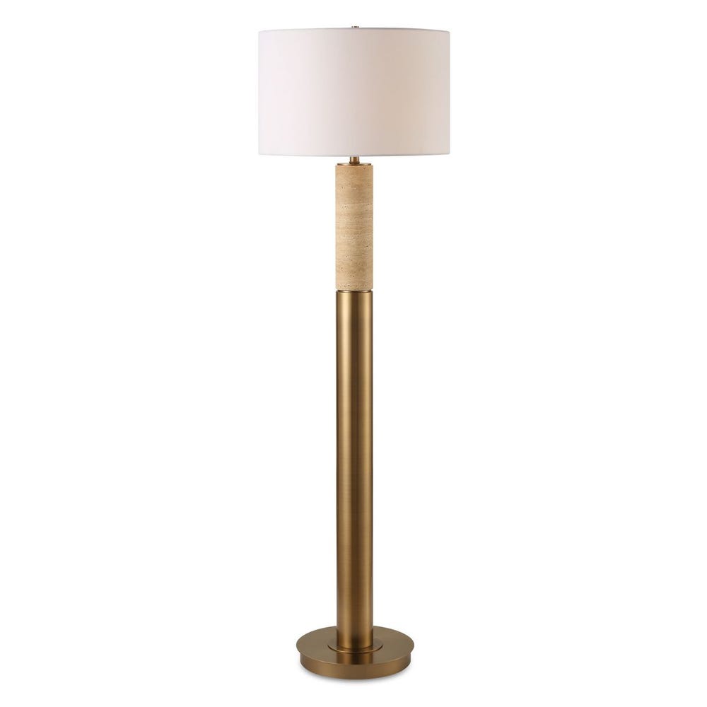 Uttermost Knox Travertine Floor Lamp