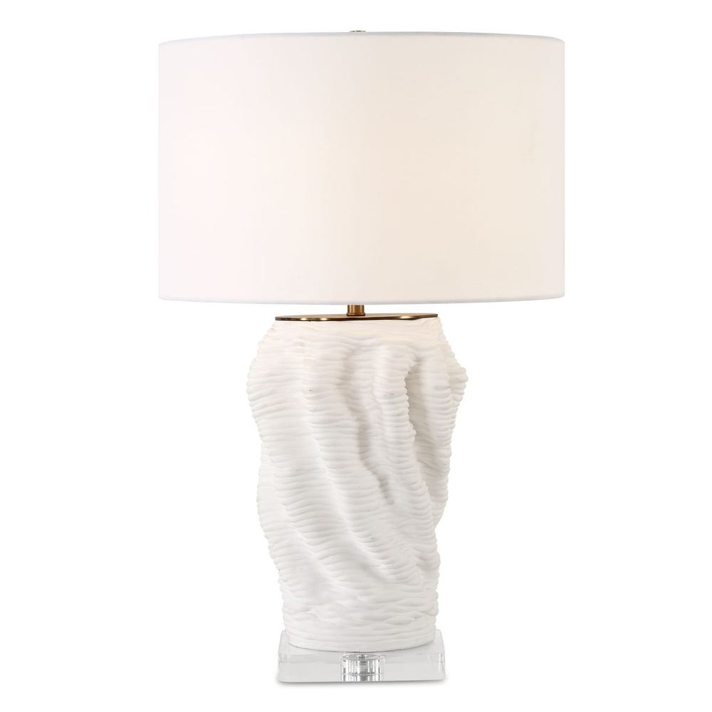 Uttermost Stratified White Table Lamp