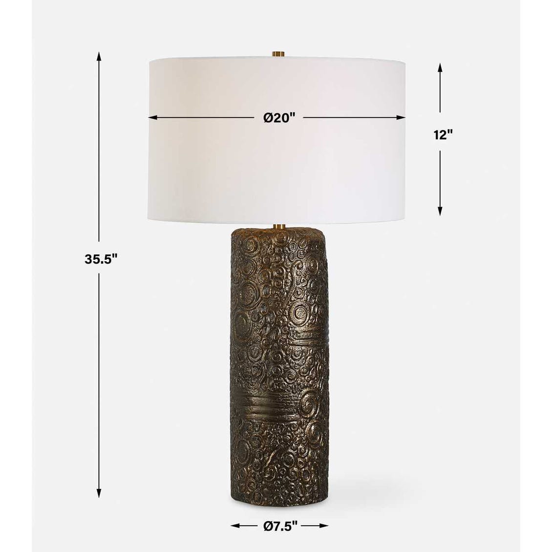 Uttermost Malaga Brass Table Lamp