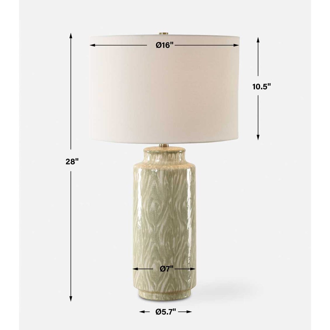 Uttermost Laurel Sage Ceramic Table Lamp
