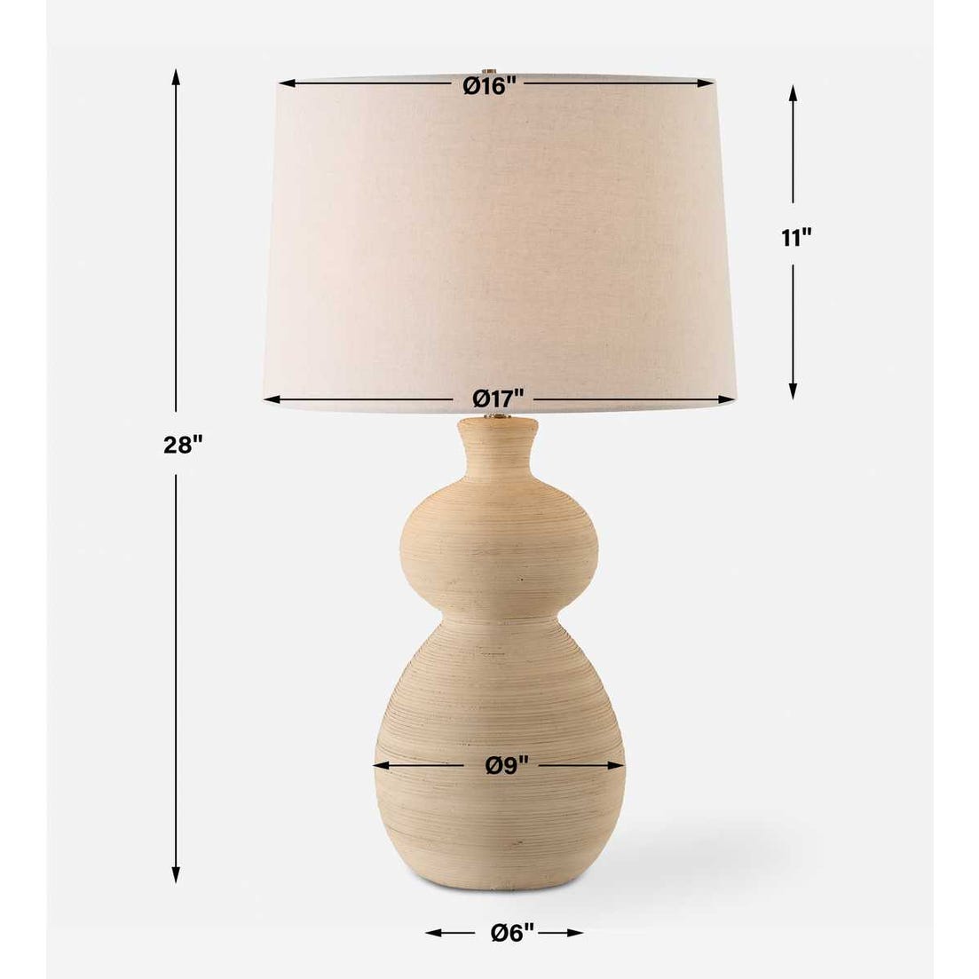 Uttermost Pueblo Fired Clay Table Lamp