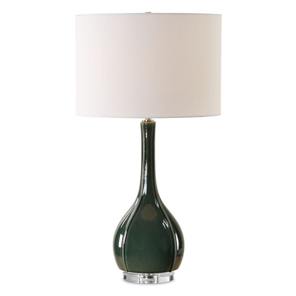 Uttermost Essex Green Glass Table Lamp