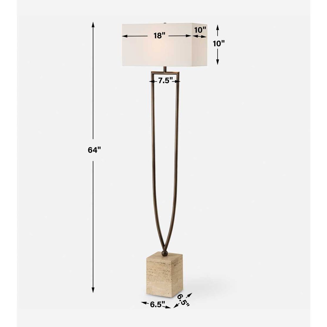Uttermost Fork in The Road Floor Lamp