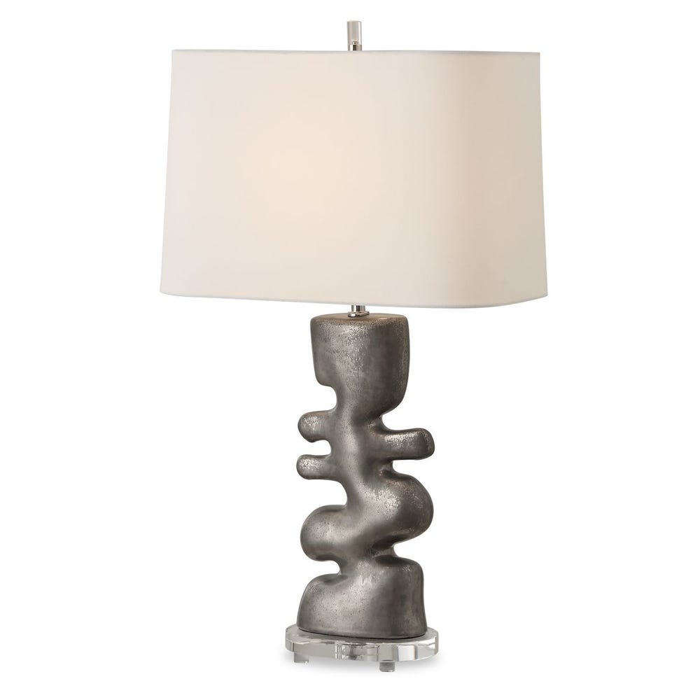 Uttermost Free Flowing Nickel Table Lamp