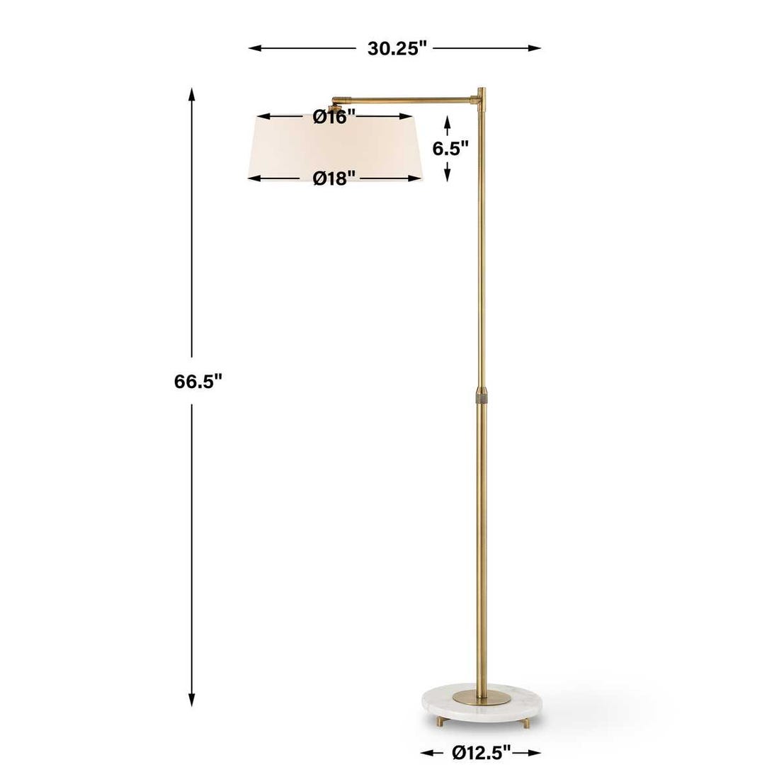 Uttermost Branch Out Brass Floor Lamp