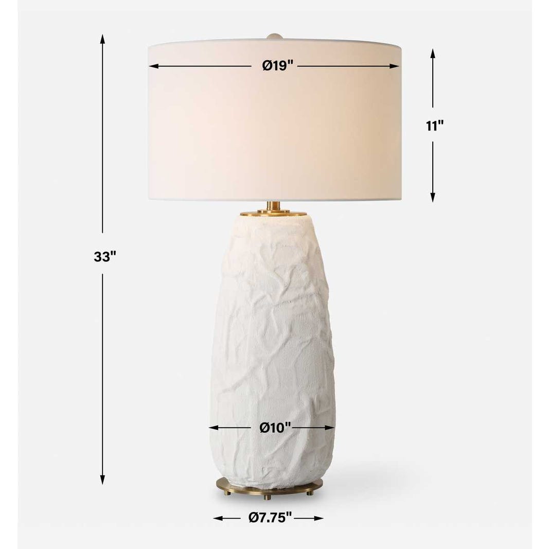 Uttermost Vida White Table Lamp