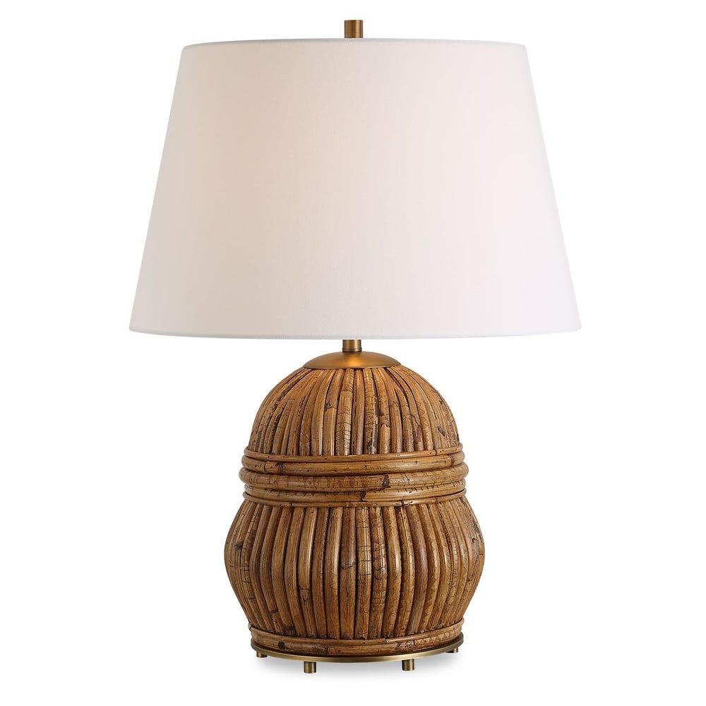 Uttermost Reed Honey Rattan Table Lamp