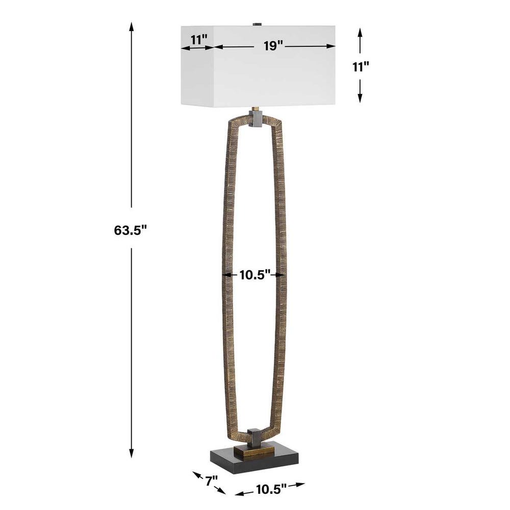 Uttermost Relic Gold Floor Lamp