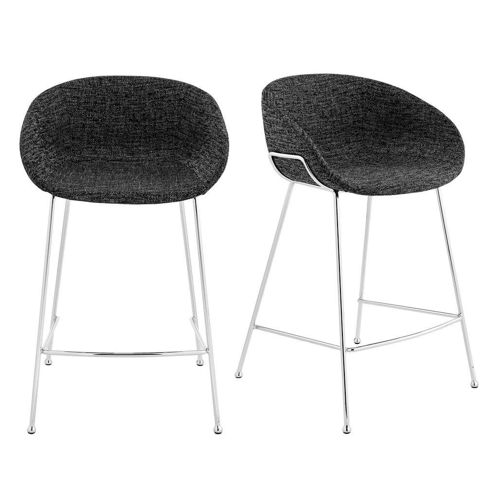 Zach Fabric Counter Stool - Set of 2