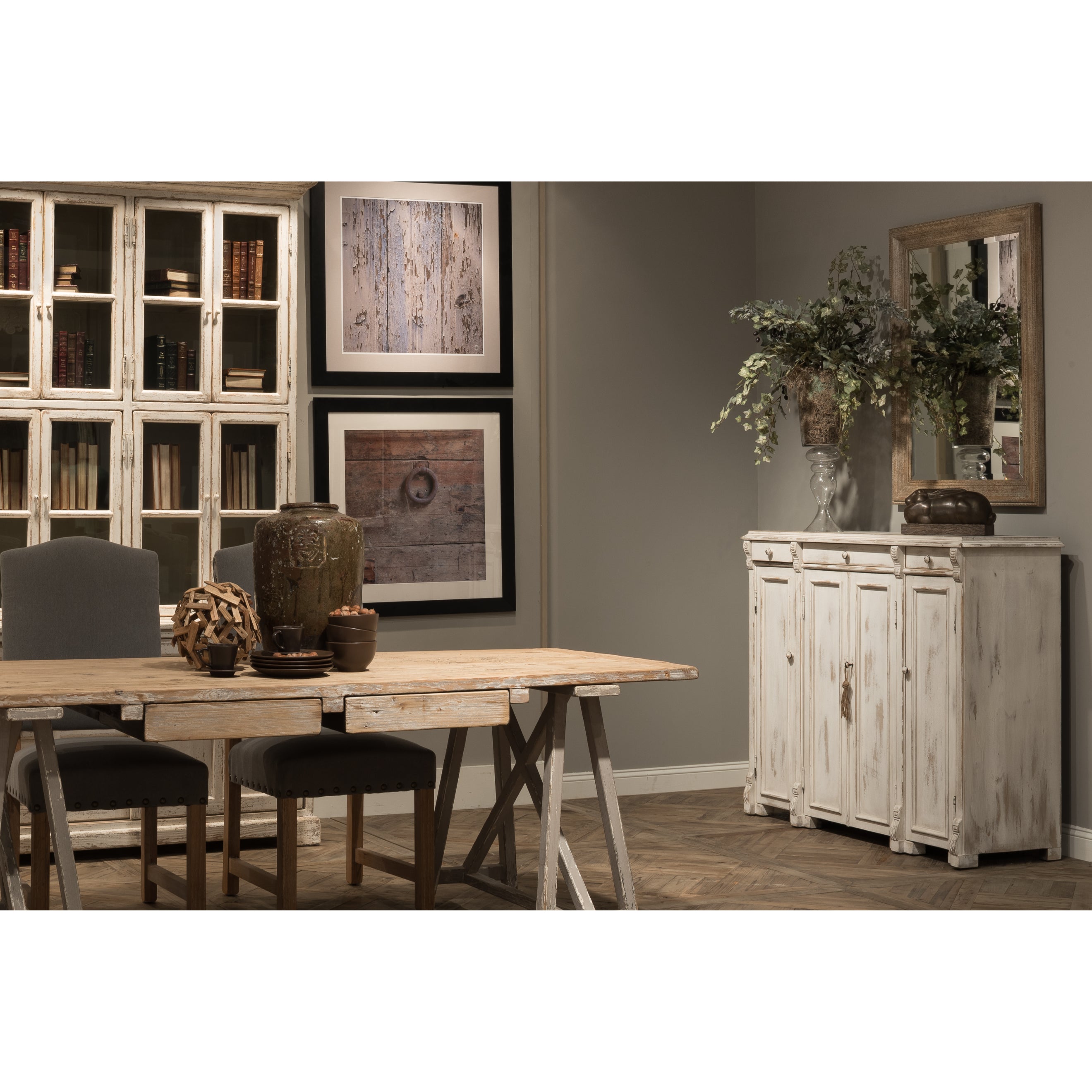 White Swan Tall Sideboard