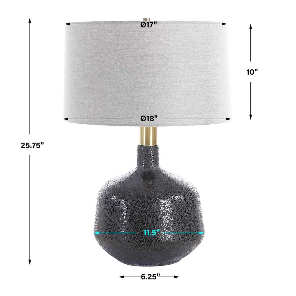 Uttermost Flanagan Mottled Gloss Table Lamp