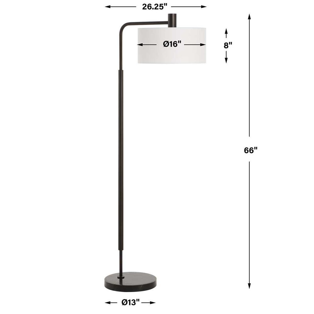 Uttermost Richie Black Floor Lamp