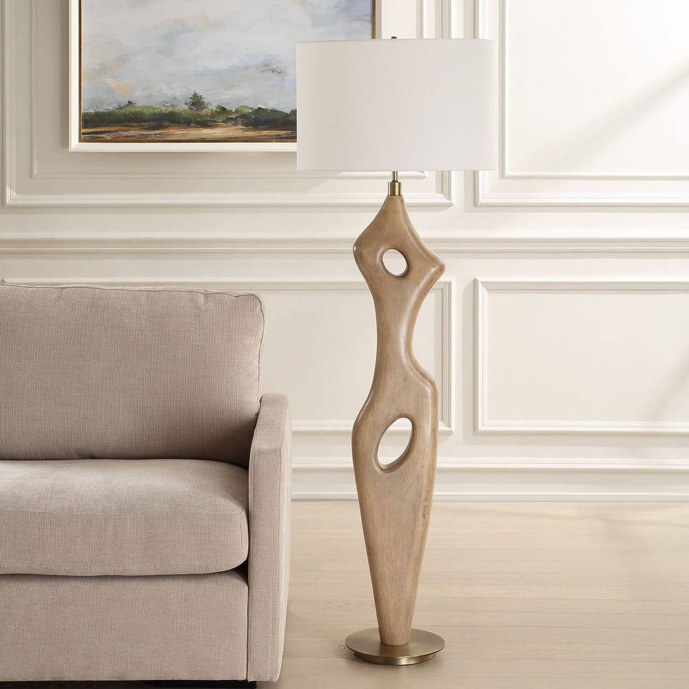 Uttermost Almyra Solid Wood Floor Lamp