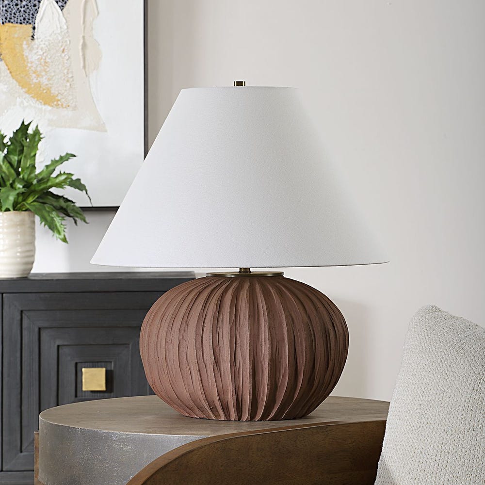 Uttermost Keoghan Terracotta Table Lamp