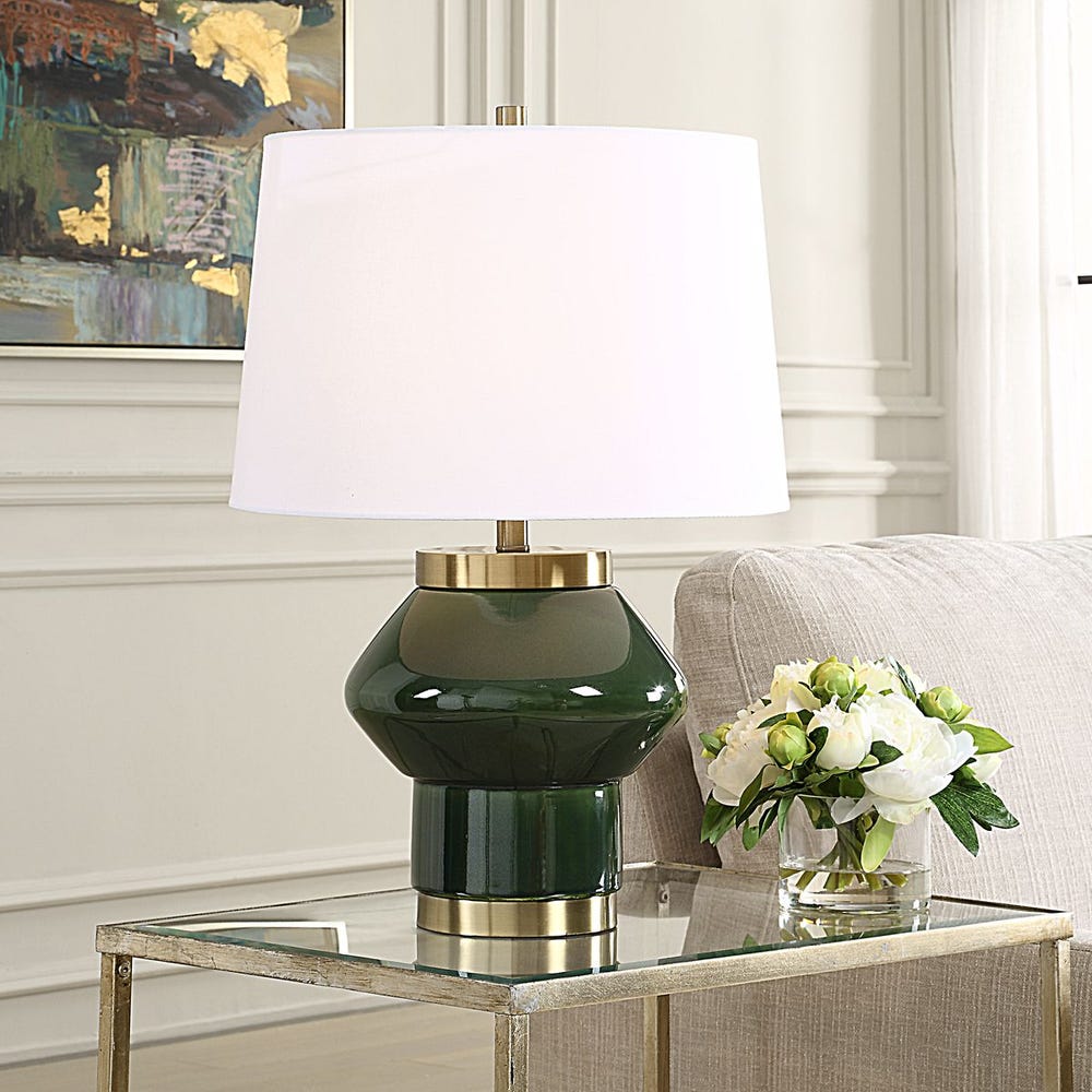 Uttermost Tayson Jade Green Table Lamp