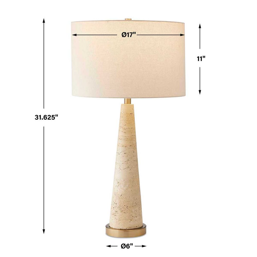 Uttermost Perkins Travertine Table Lamp