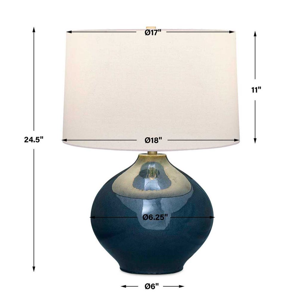 Uttermost Corrine Deep Blue Table Lamp