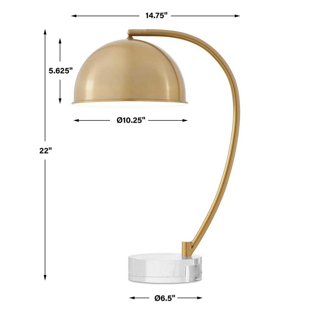 Uttermost Romani Brass Desk Lamp