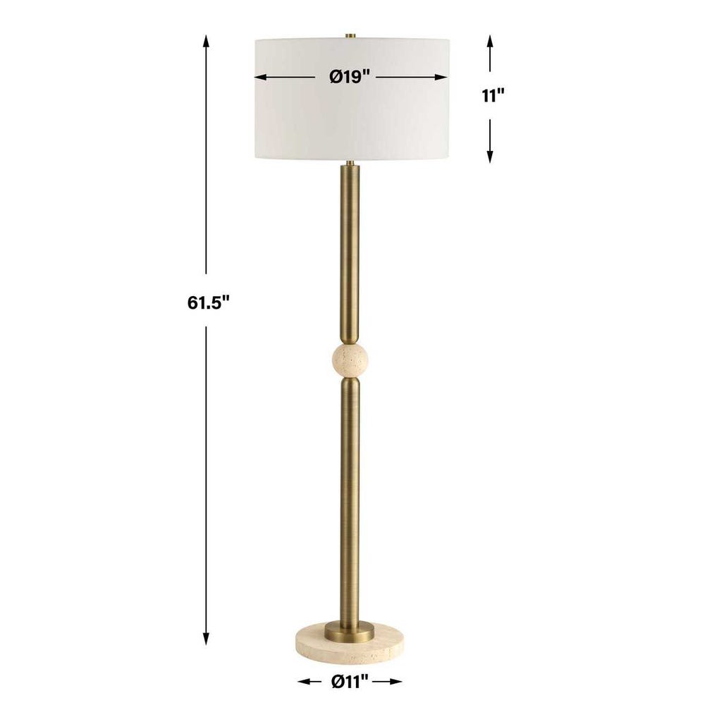 Uttermost Hudson Gold Floor Lamp