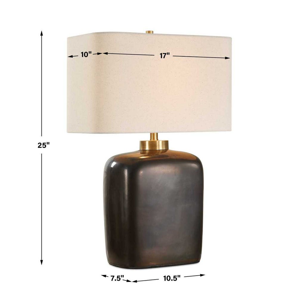 Uttermost Quentin Dark Bronze Table Lamp