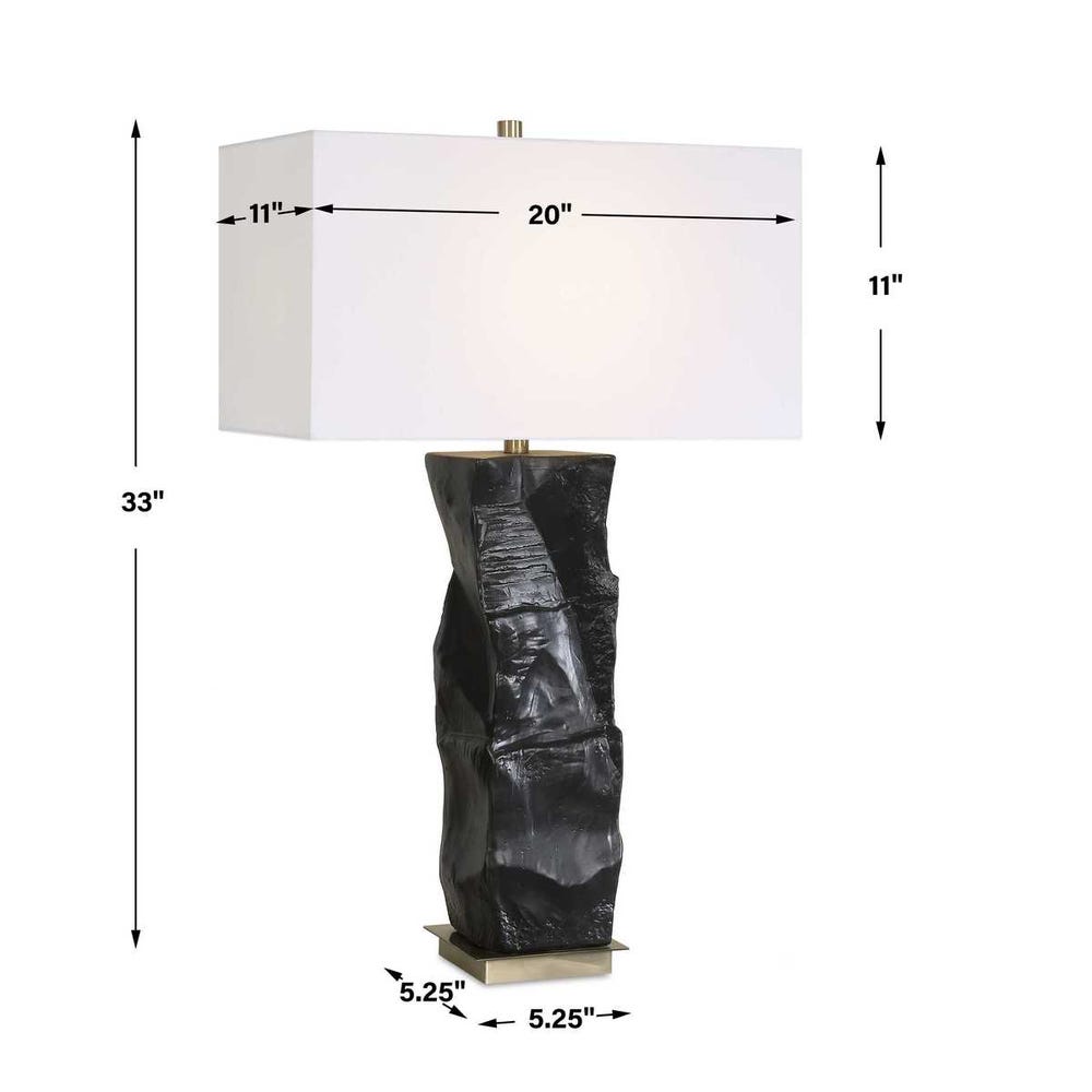 Uttermost Altaria Black Table Lamp
