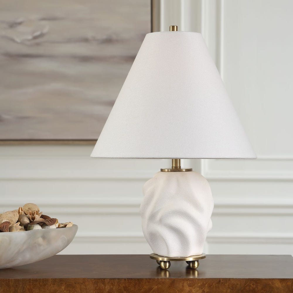 Uttermost Bora White Accent Lamp