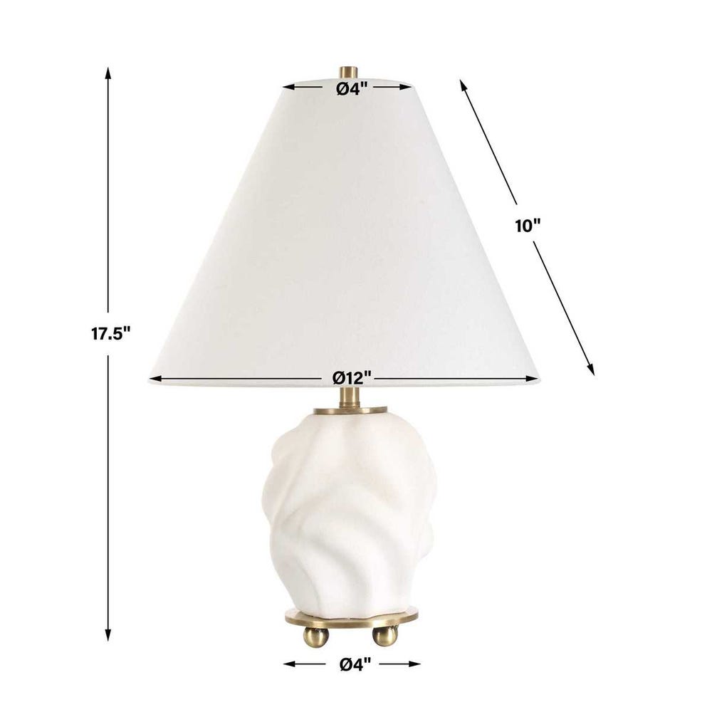 Uttermost Bora White Accent Lamp