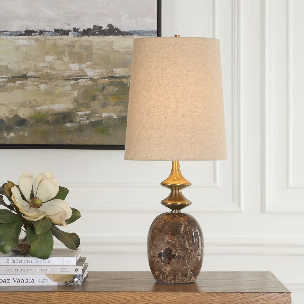 Uttermost Percy Brown Marble Buffet Lamp
