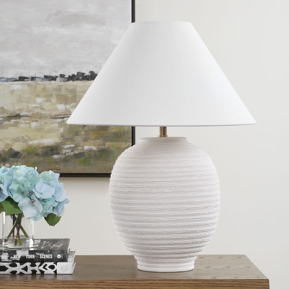 Uttermost Rocio Ceramic White Table Lamp