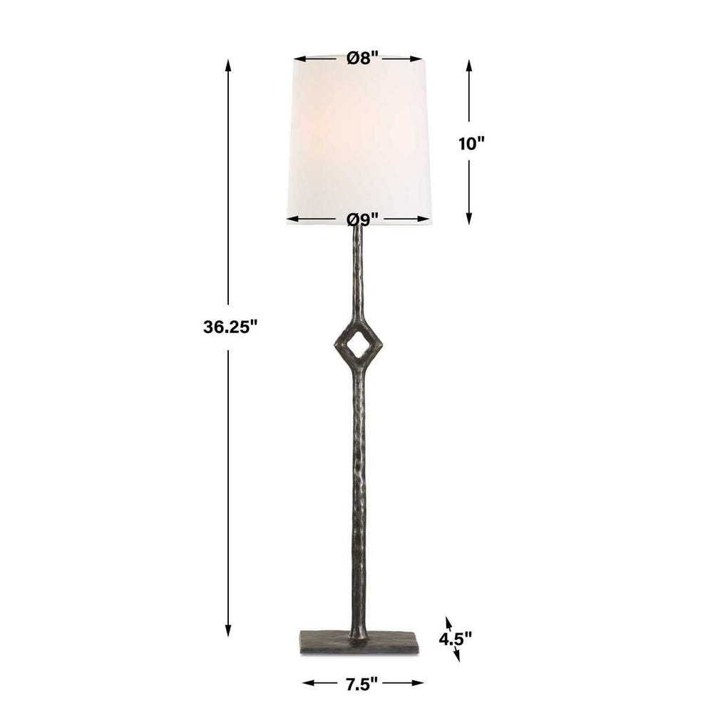 Uttermost Puncture Cordless Iron Buffet Lamp