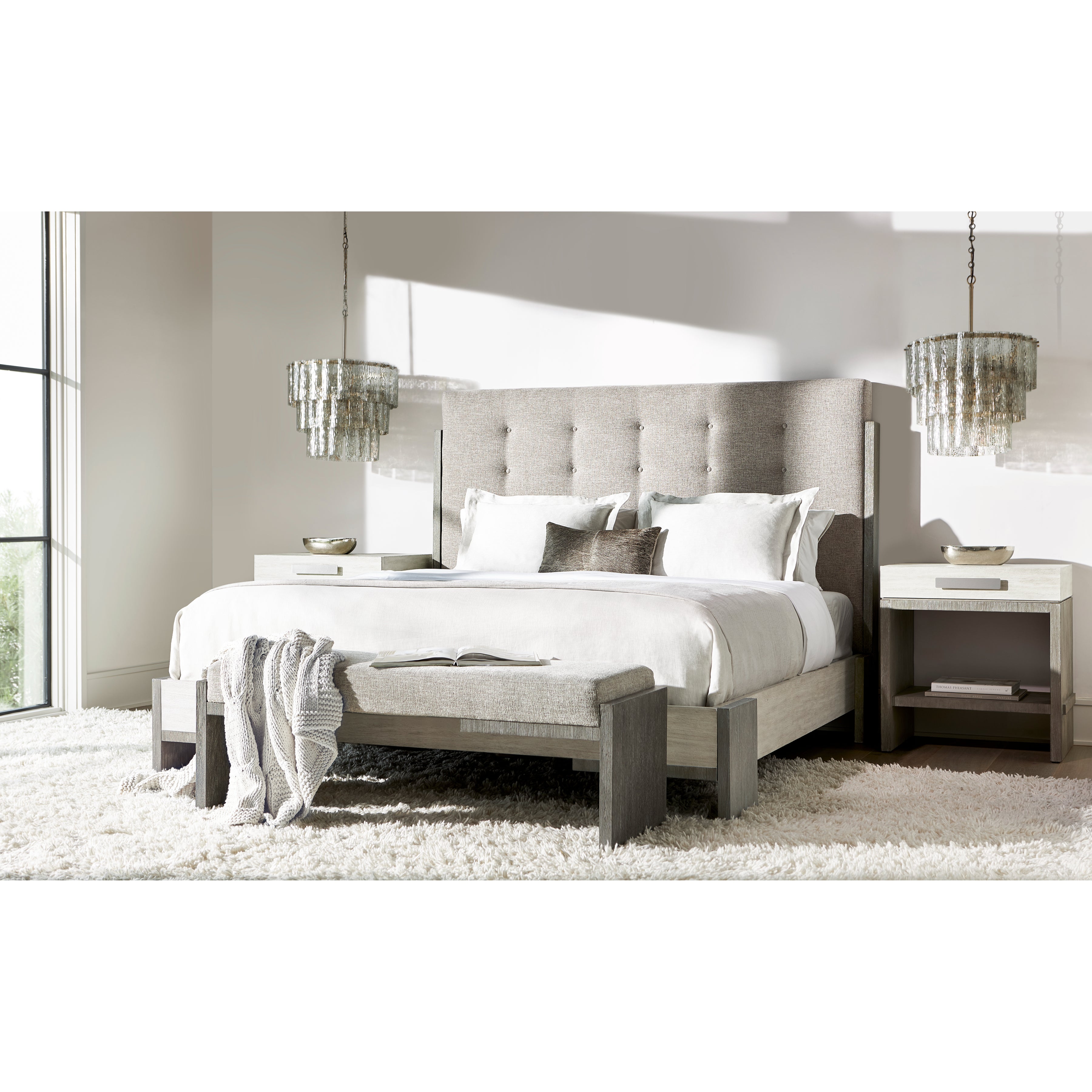 Foundations Nightstand in Light Shale Finish by Bernhardt