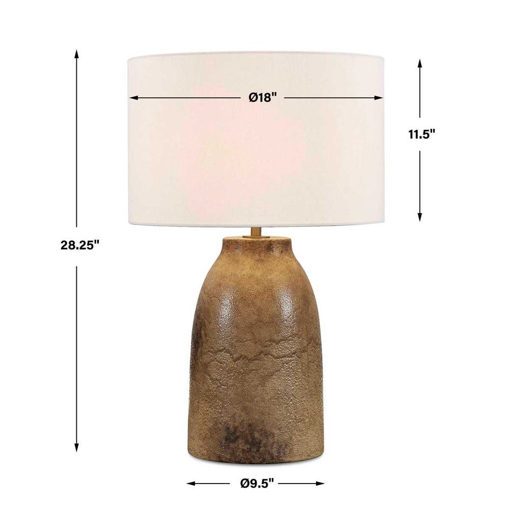 Uttermost Harris Mottled Brown Table Lamp