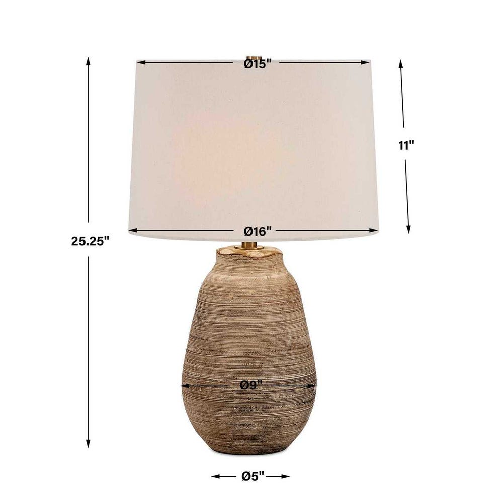 Uttermost Tonachio Etched Urn Table Lamp