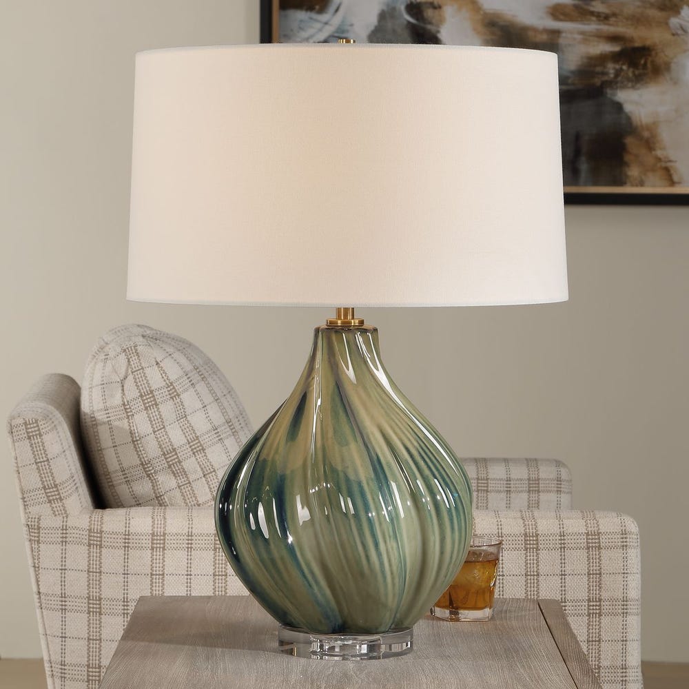 Uttermost Tausha Green Table Lamp