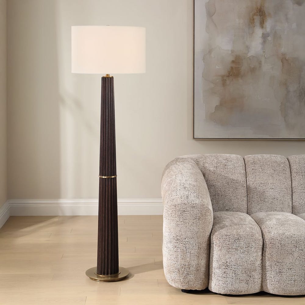 Uttermost Forage Dark Oak Floor Lamp