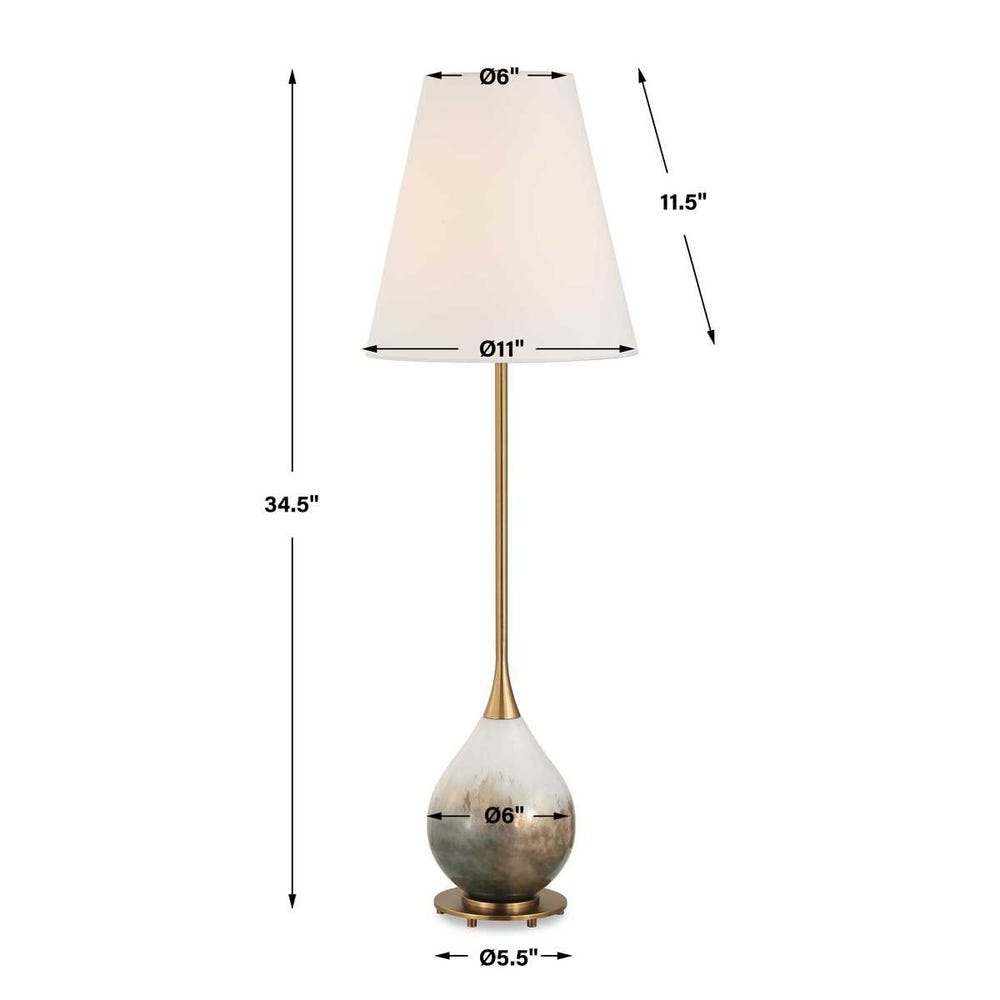 Uttermost Cardoni Smoke Buffet Lamp