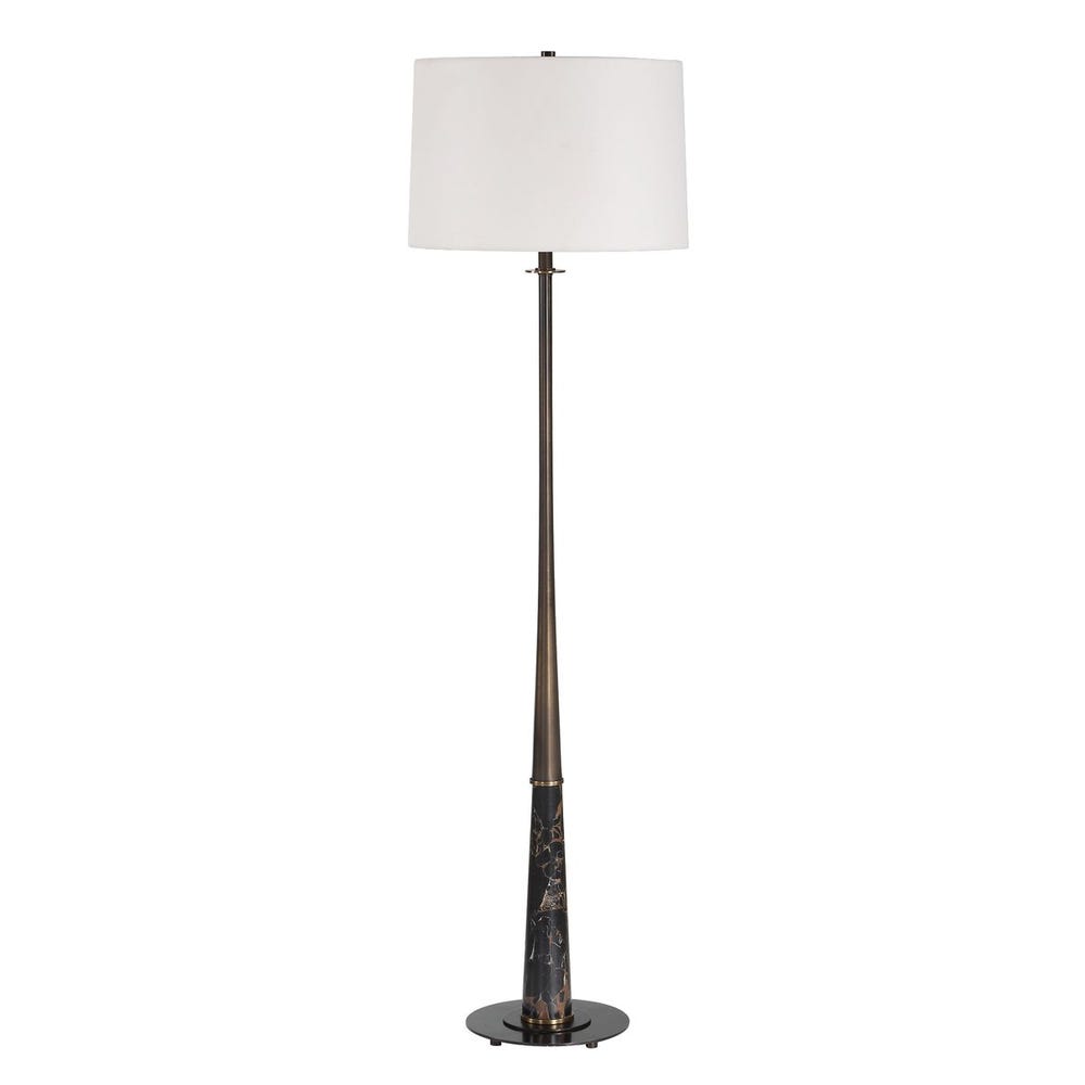 Uttermost Tallarico Brass & Marble Floor Lamp