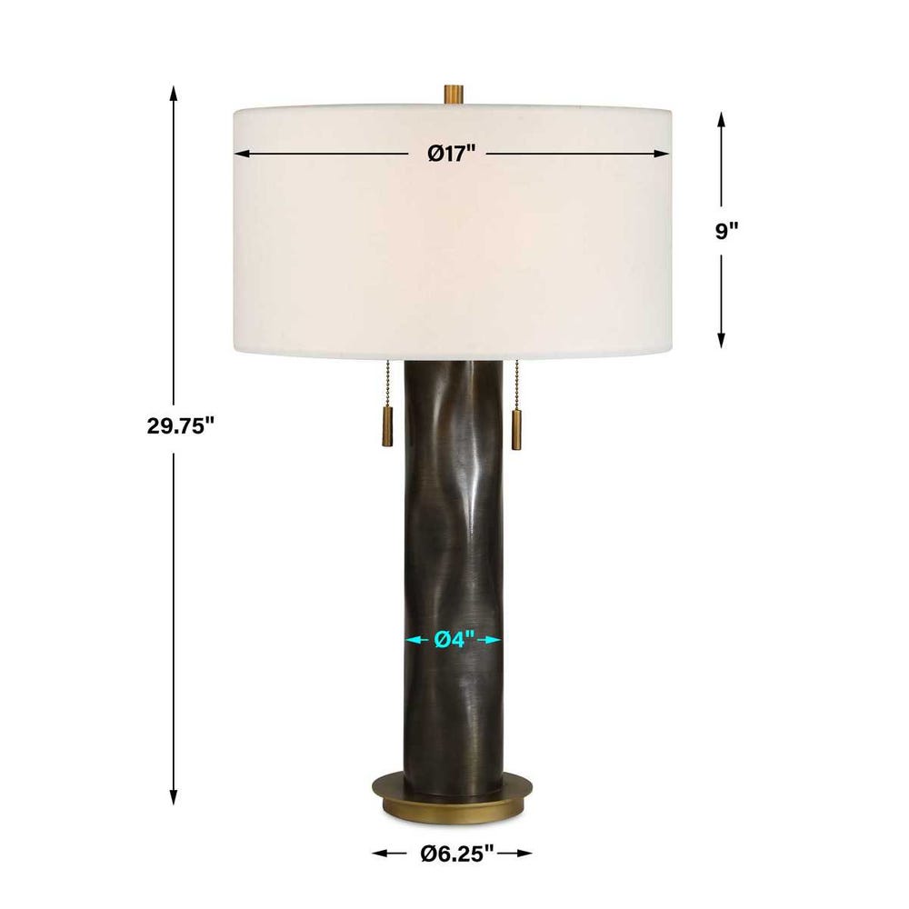 Uttermost Carmine Dark Bronze Table Lamp