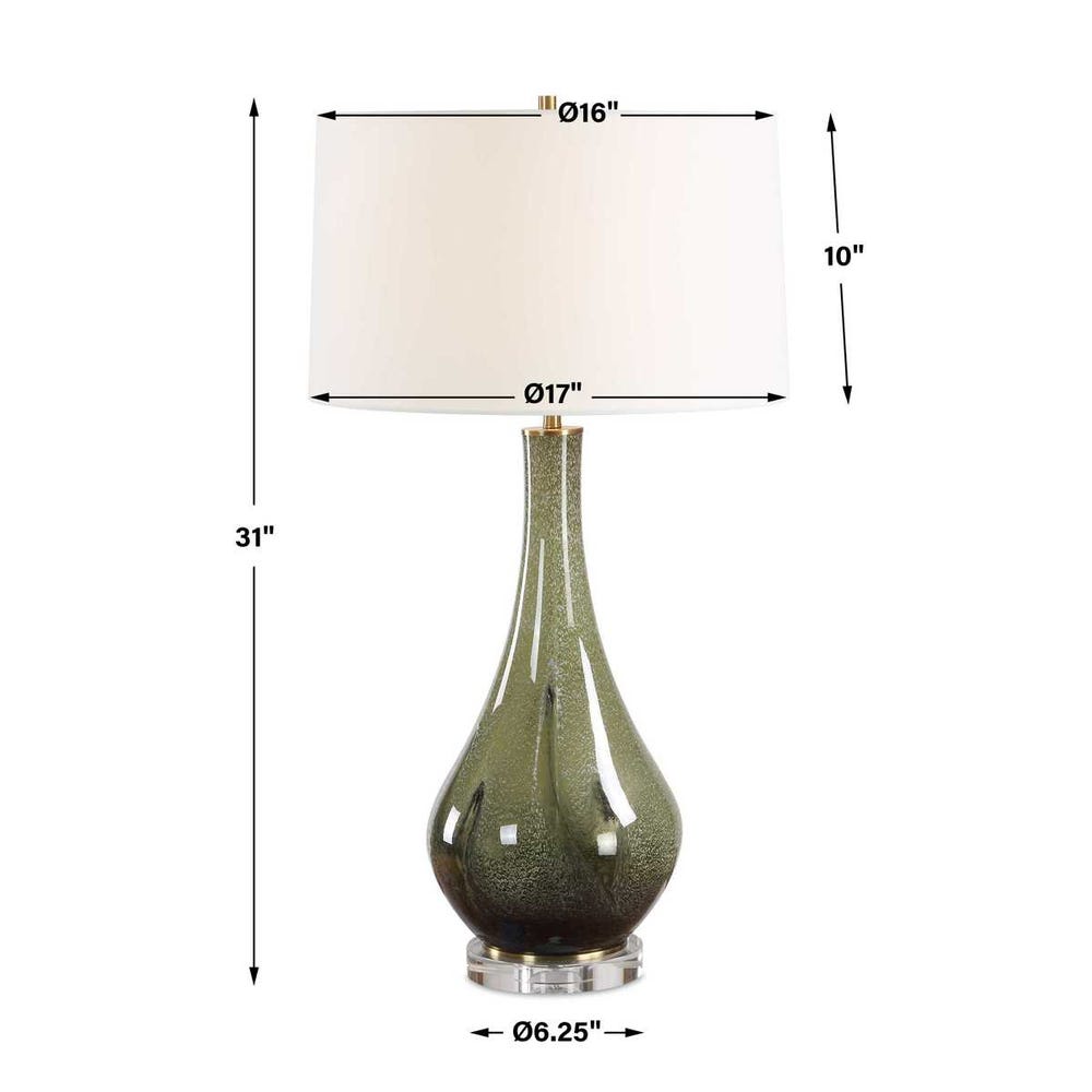 Uttermost Marist Green Table Lamp