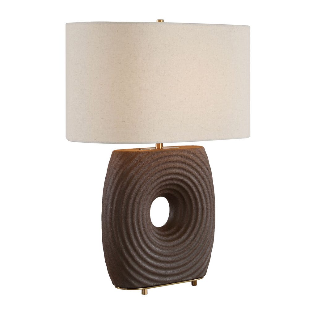 Uttermost Geno Concentric Ribbed Table Lamp