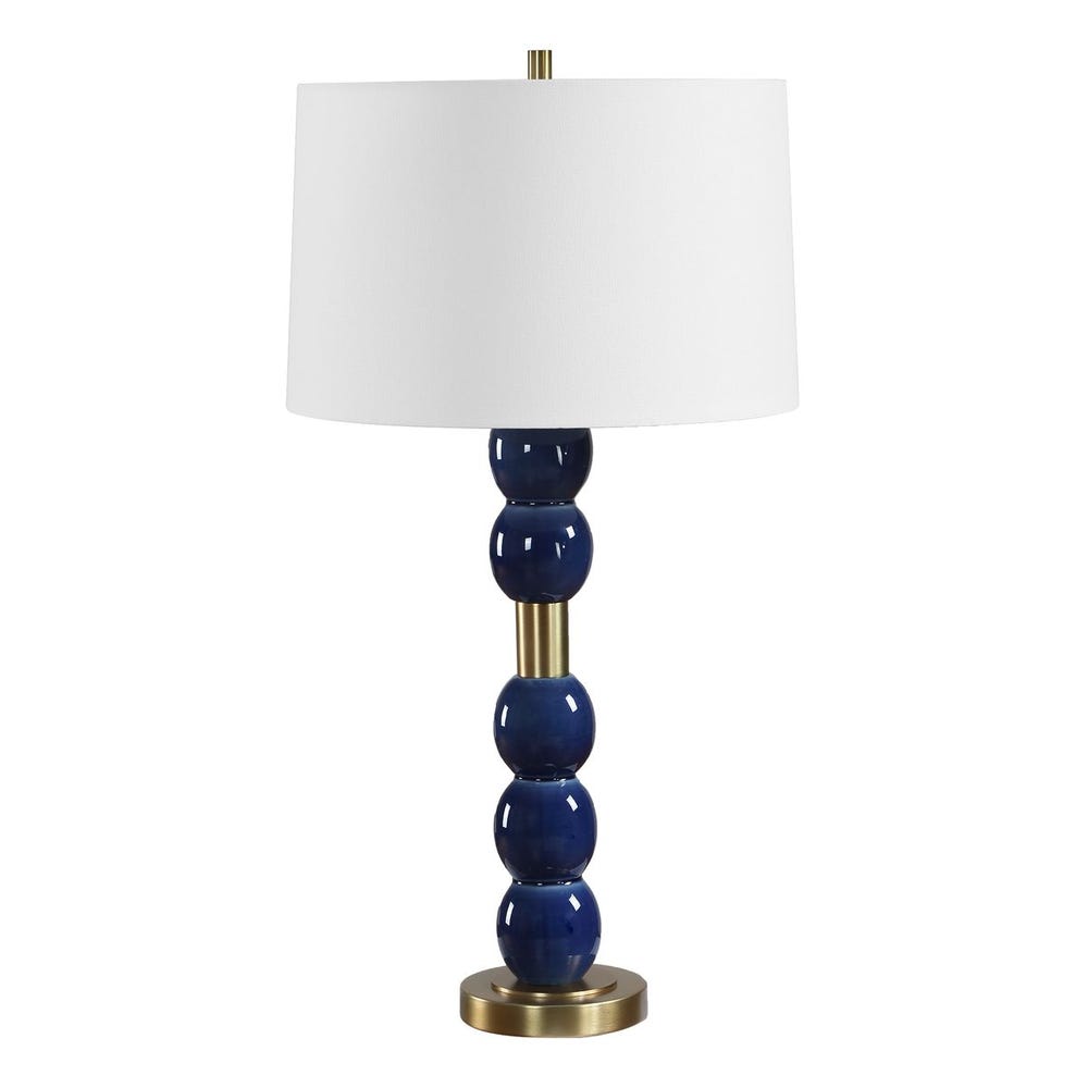 Uttermost Bellore Blue Glaze Table Lamp