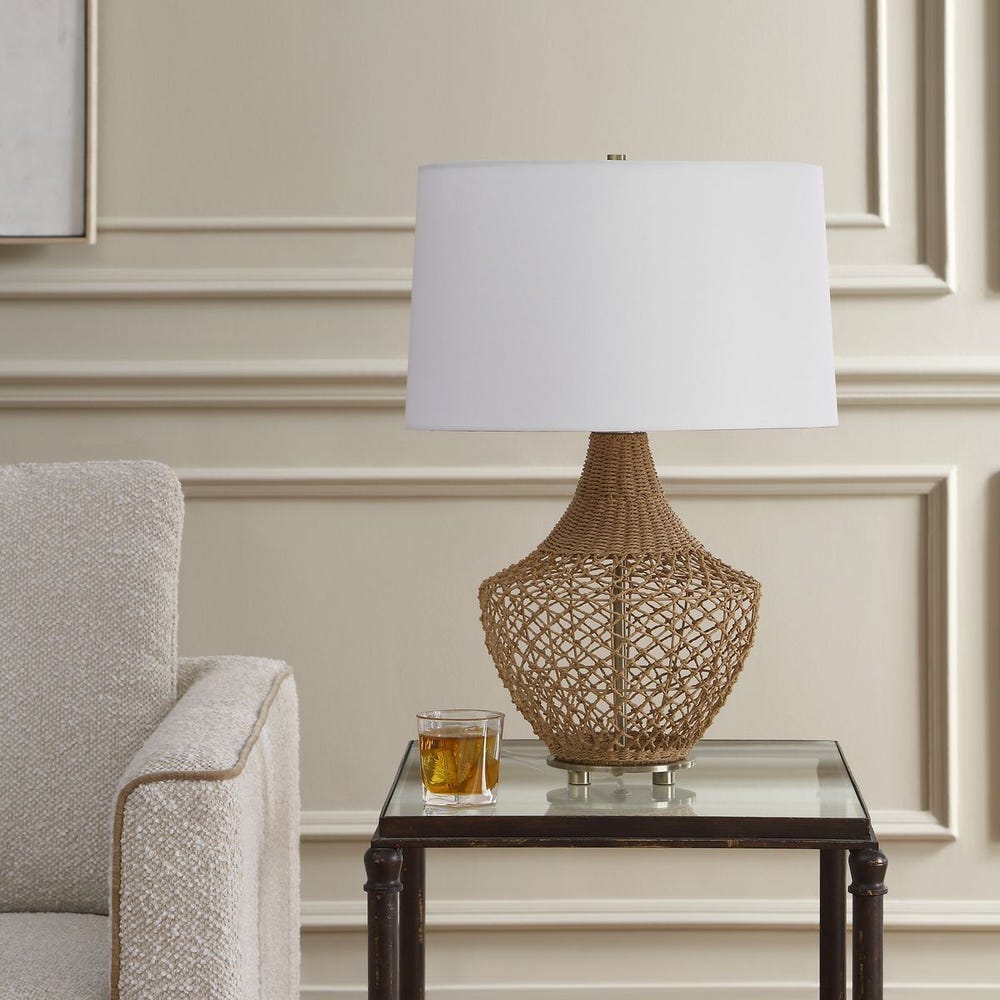 Uttermost Samori Rattan Table Lamp