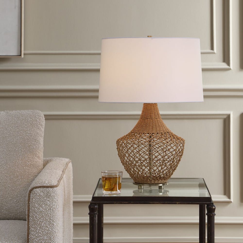Uttermost Samori Rattan Table Lamp