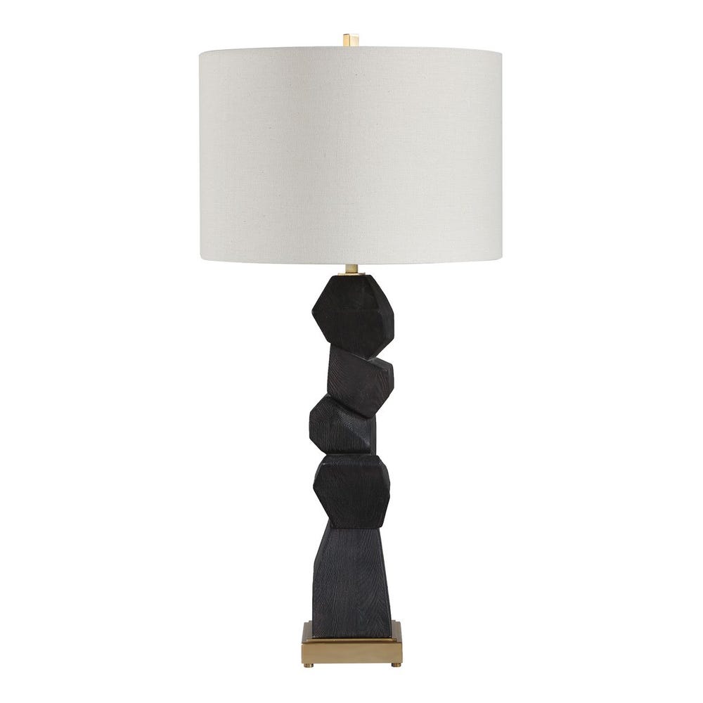 Uttermost Demelo Stacked Wood Table Lamp