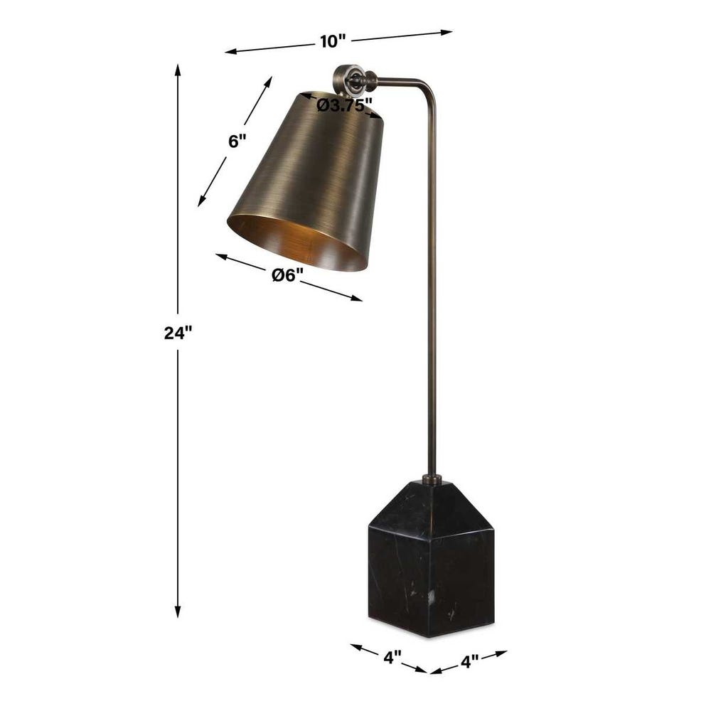 Uttermost Hutchinson Bronze Desk Lamp