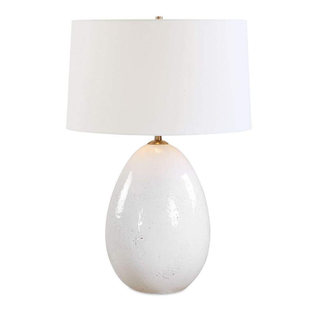 Uttermost Avery White Glaze Table Lamp