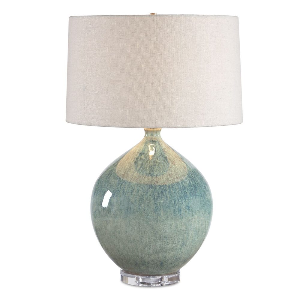 Uttermost Callista Teal Blue Table Lamp