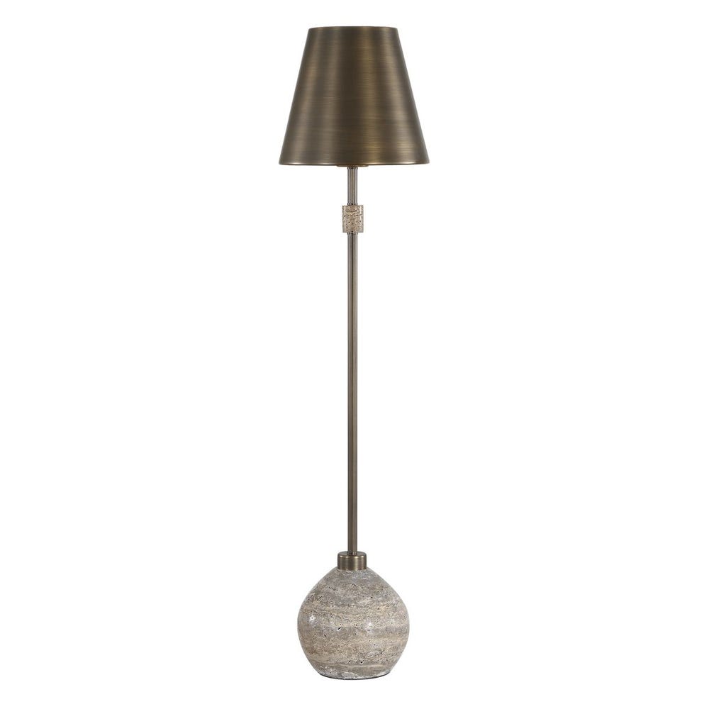 Uttermost Jaycee Dark Travertine Buffet Lamp