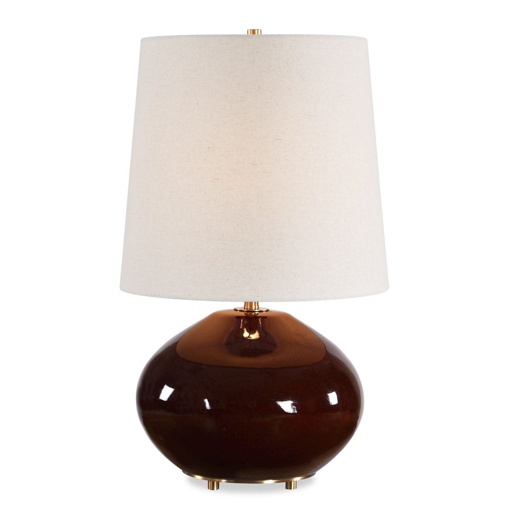 Uttermost Allemand Ruby Red Glaze Table Lamp